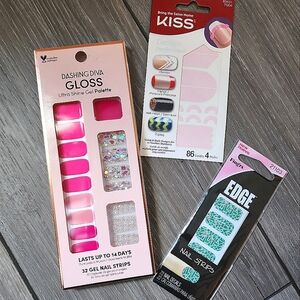 Nail strips and nail stickers